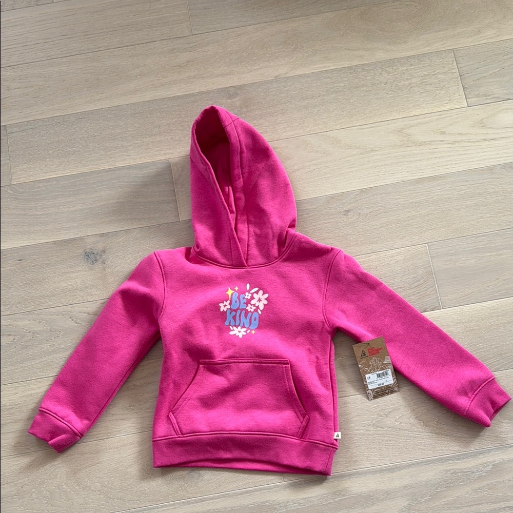 BNWT Ripzone 'Be Kind' Kids Pink Hoodie